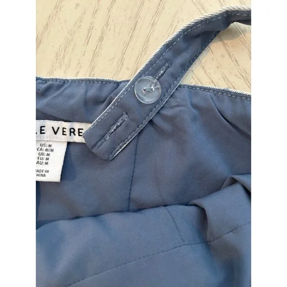 Belle Vere Womens Denim Corset Top Light Wash Blue Square Neck Zip Back Size M - Picture 7 of 9